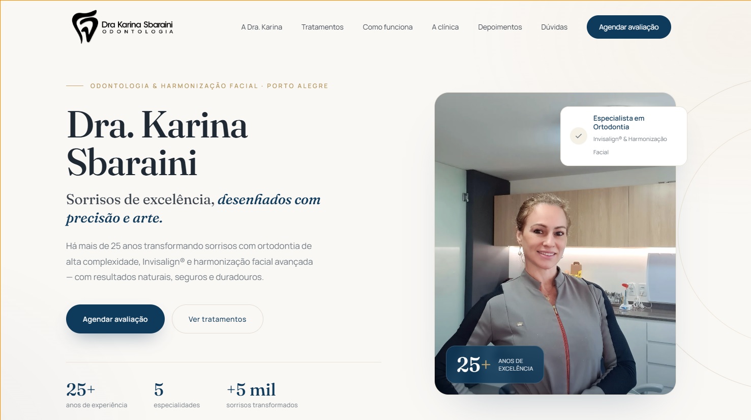 Site da Dra. Karina Sbaraini