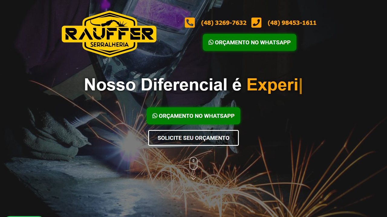 Site da Serralheria Rauffer